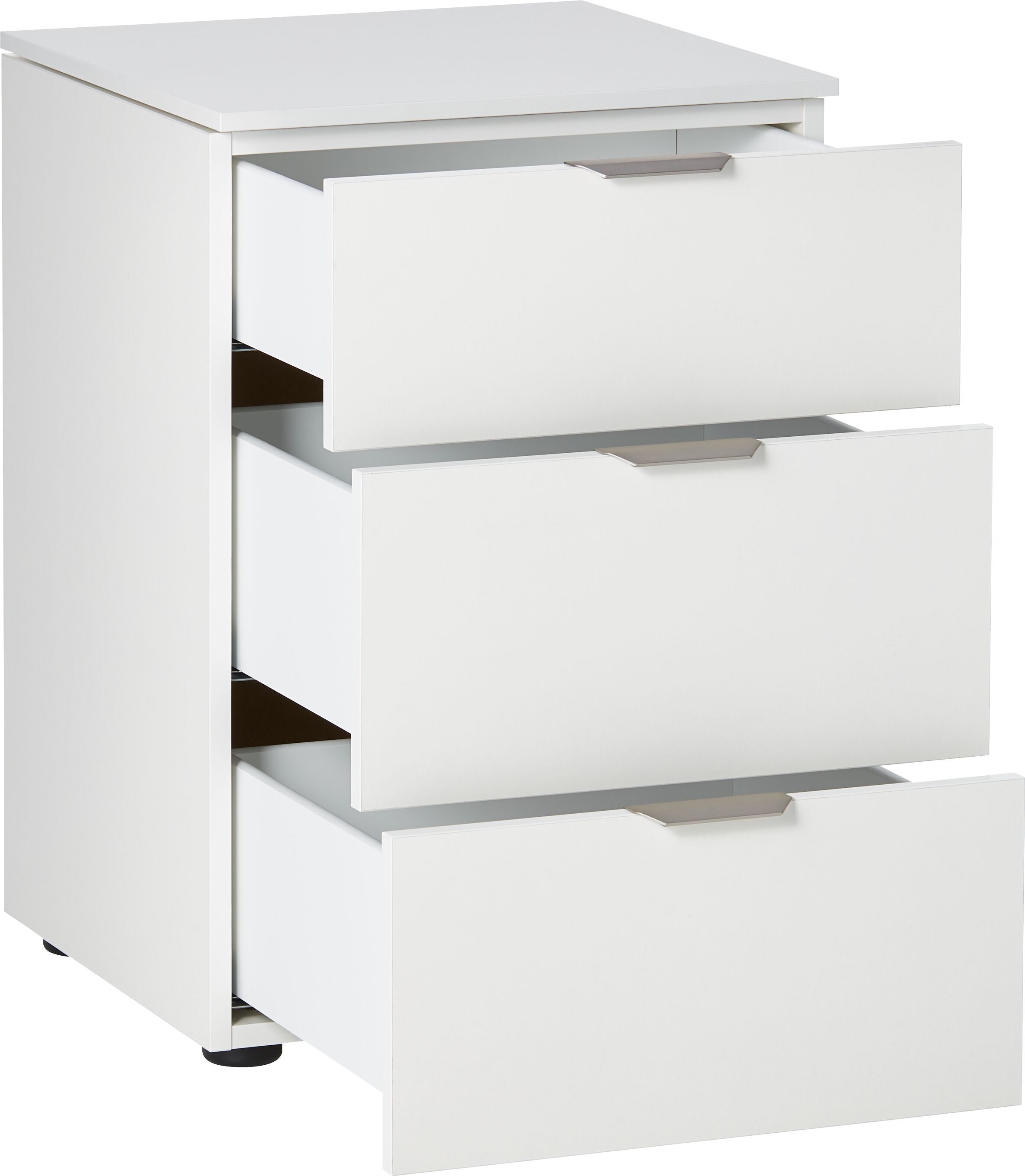 MODUL Nachttisch - Weiss / B: 45.0 cm x T: 43.0 cm x H: 65.0 cm
