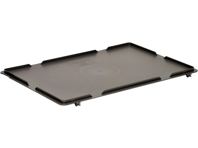 Utz Scharnierdeckel RAKO für Stapelbox 600x400mm Mit Schnappverschlüssen, 1 Stück, dunkelgrau