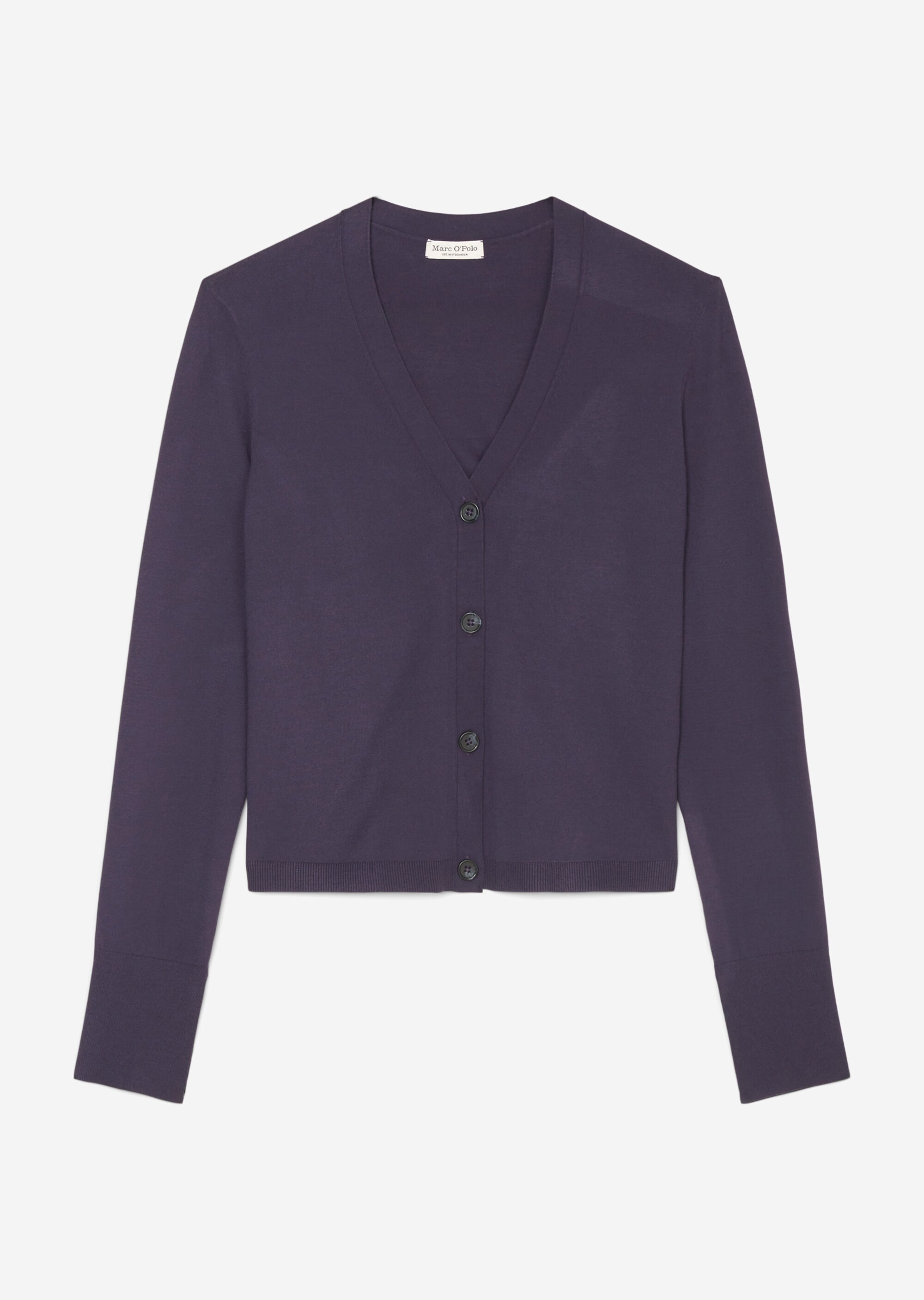 Feinstrick-Cardigan slim aus LENZING™ ECOVERO™