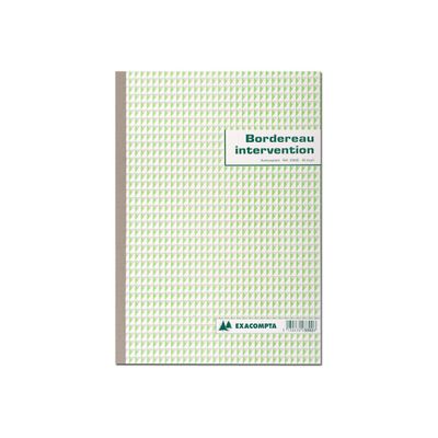 Exacompta - Manifold Bordereau d'intervention - 50 dupli - A4