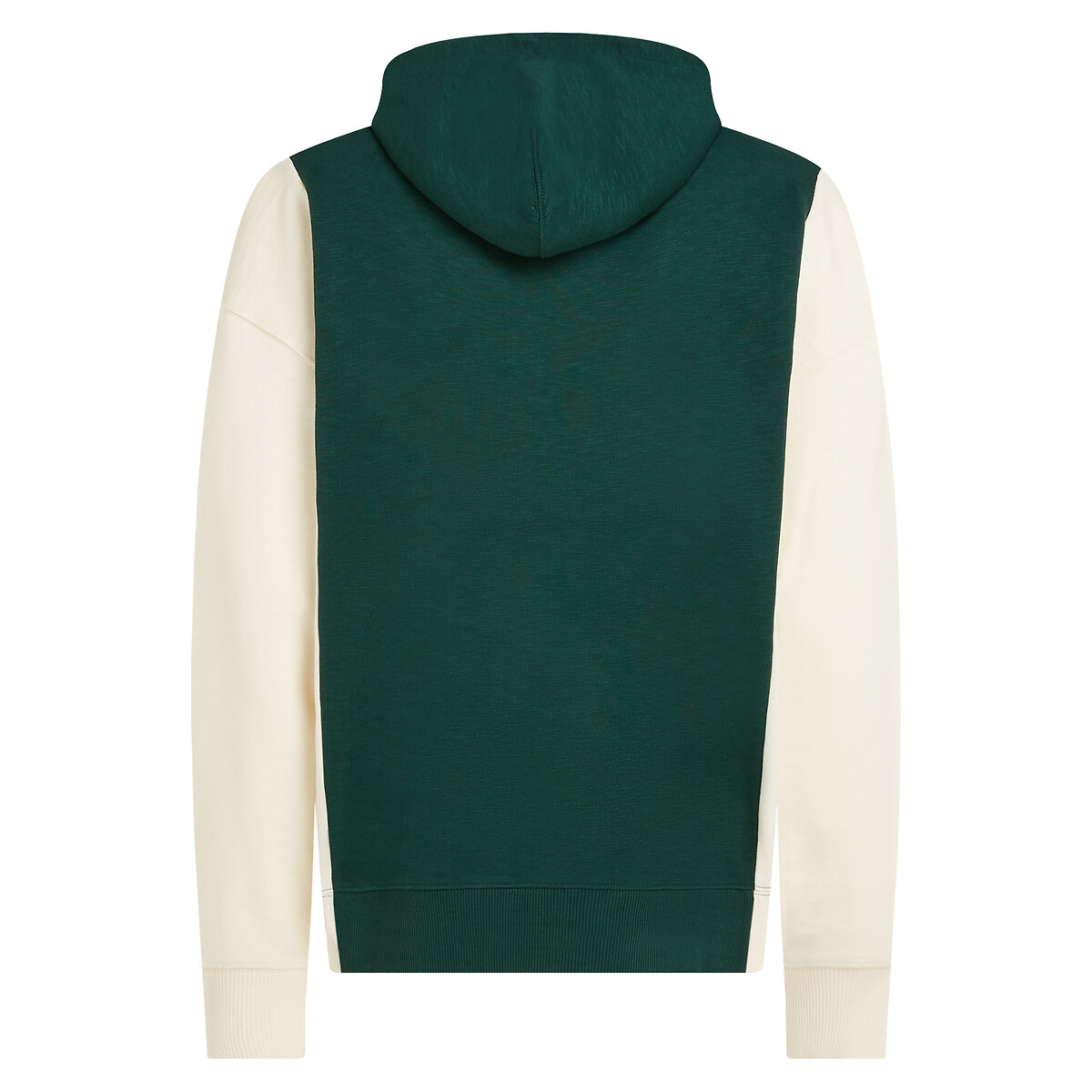 TOMMY HILFIGER<br>Moletom com capuz em blocos de cores e logotipo bordado