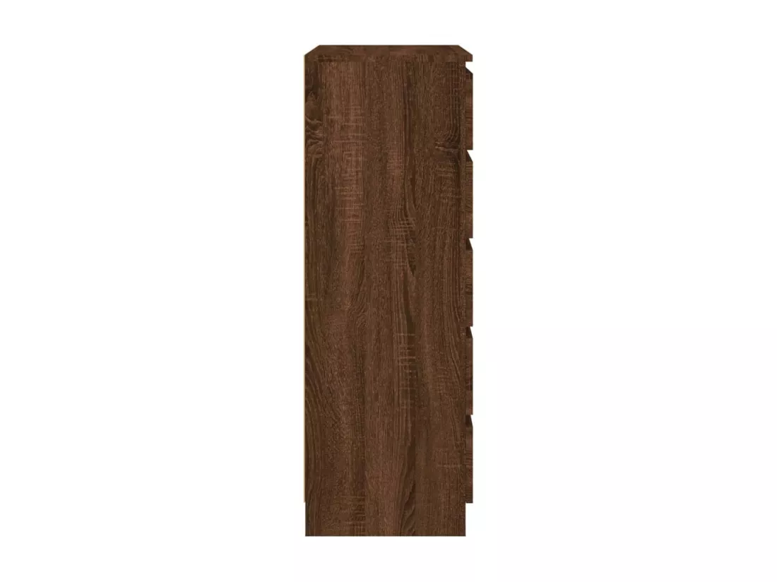 Commode Chêne marron 60x36x103 cm Bois d'ingénierie
