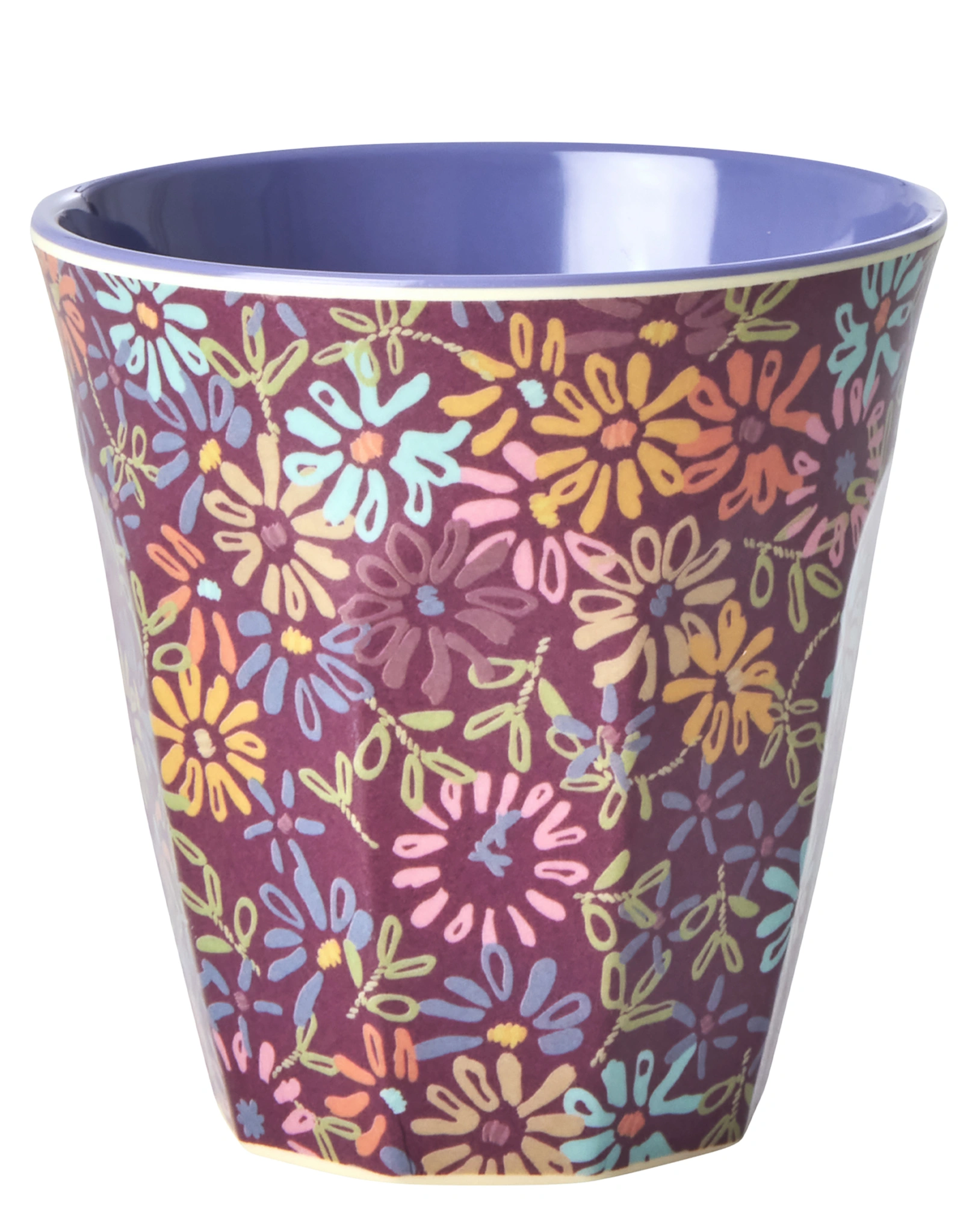 Melamin-Trinkbecher WILD VINTAGE FLOWER - TWO TONE medium in purple