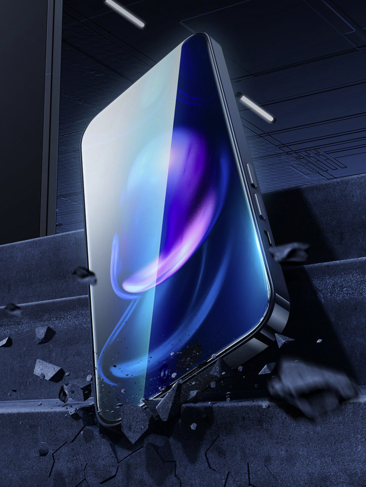 (2er Set) Baseus - iPhone 14 Pro Vollbild Panzer Glas Display Schutz Montagerahmen - Transparent