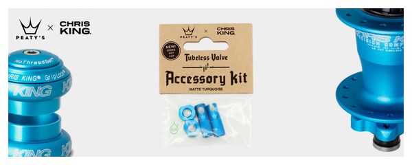 Accessoires de Valve Tubeless Peaty's x Chris King (MK2) Turquoise
