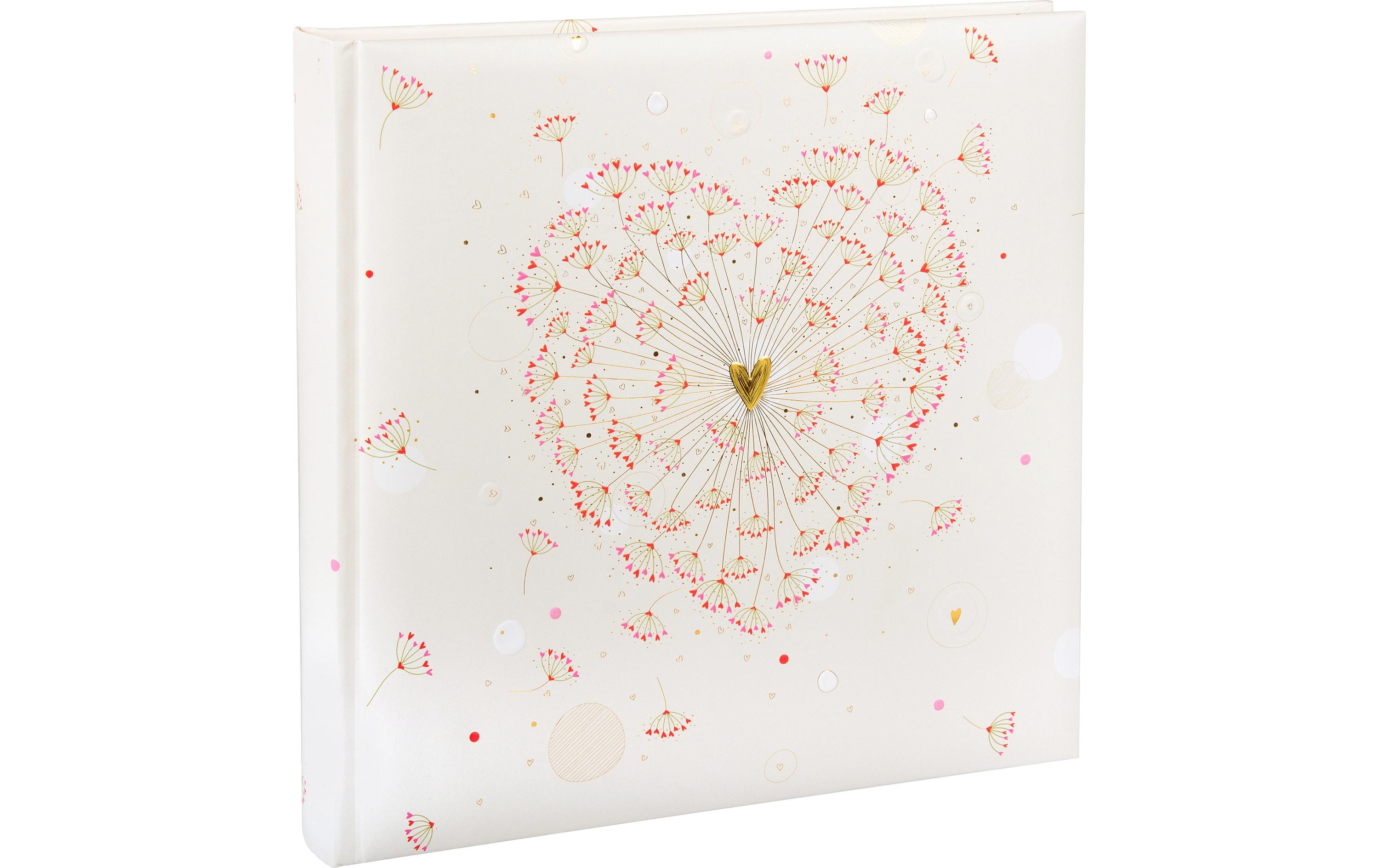 Hochzeitsalbum Golden Heart, 25 x 25 cm, 60 SeitenFotoalbum für bis zu 120 Fotos im Format 10 x 15 cm oder 60 Fotos im Format 13 x 18 cm