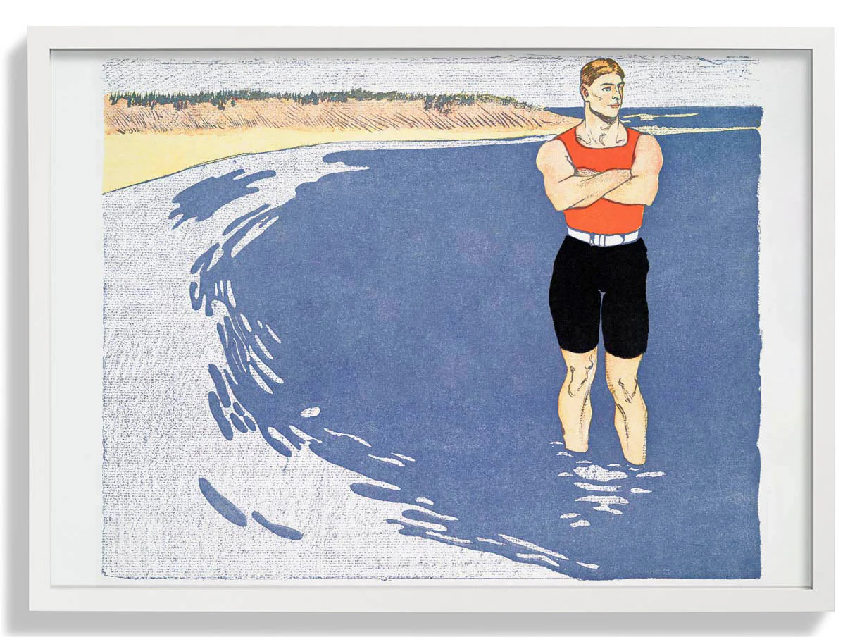 Der Mann, der im Meer steht von Edward Penfield