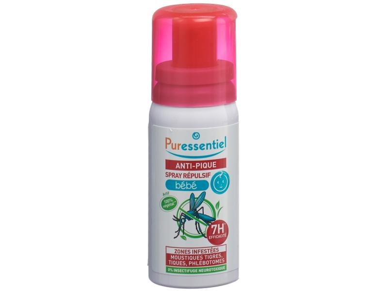 Puressentiel Anti-Stich Abwehrspray für Kinder 60 ml Insektenschutz Spray für Kinder