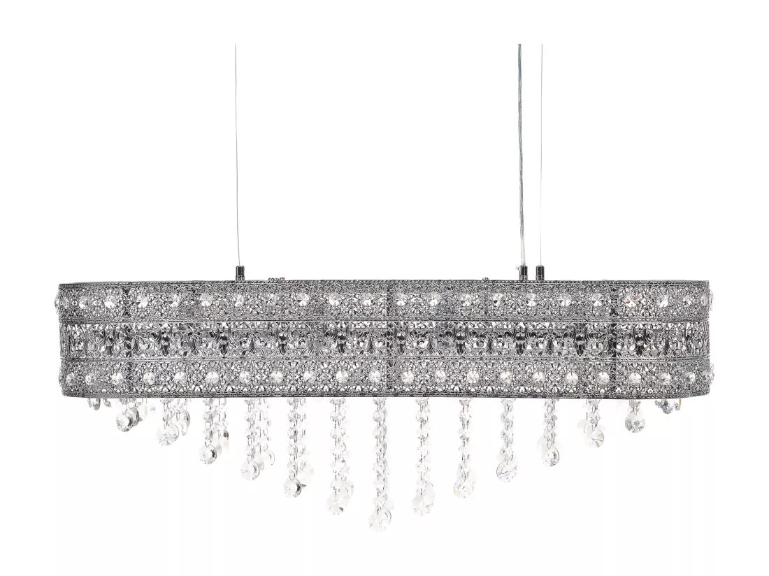 Lustre BELELLE Cristal Argenté