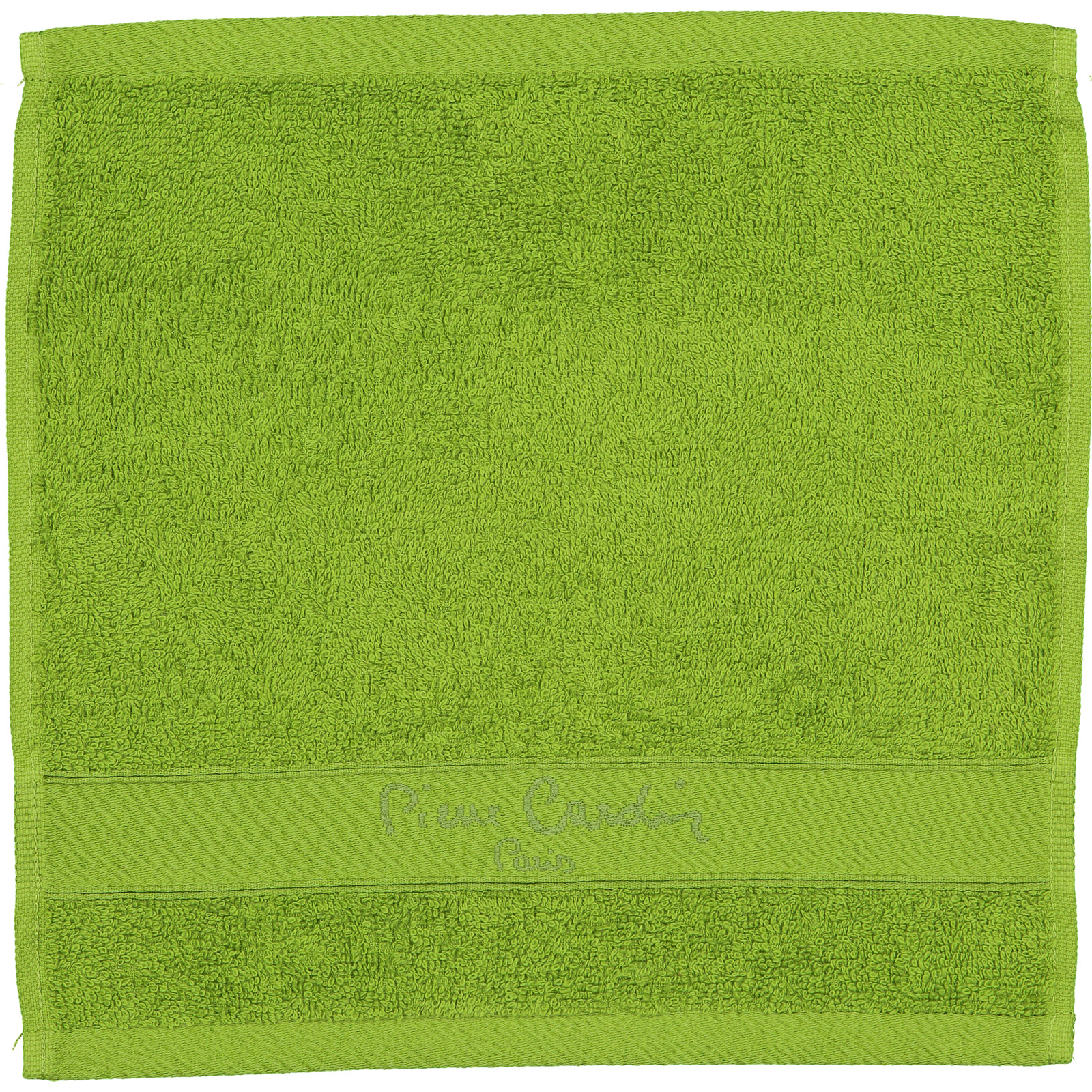 Pierre Cardin Waschlappen Frottee 30 x 30 cm mit Stickerei orange