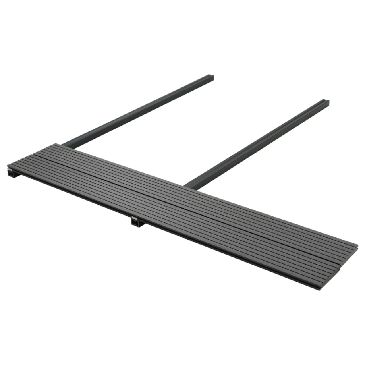 vidaXL Panneaux de terrasse WPC solides - Gris