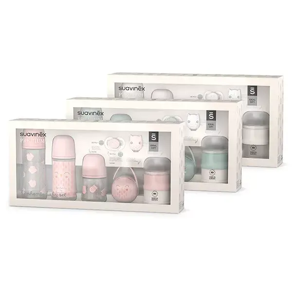 Kit para Bebê Suavinex Bonhomia Recém-Nascido Cinza