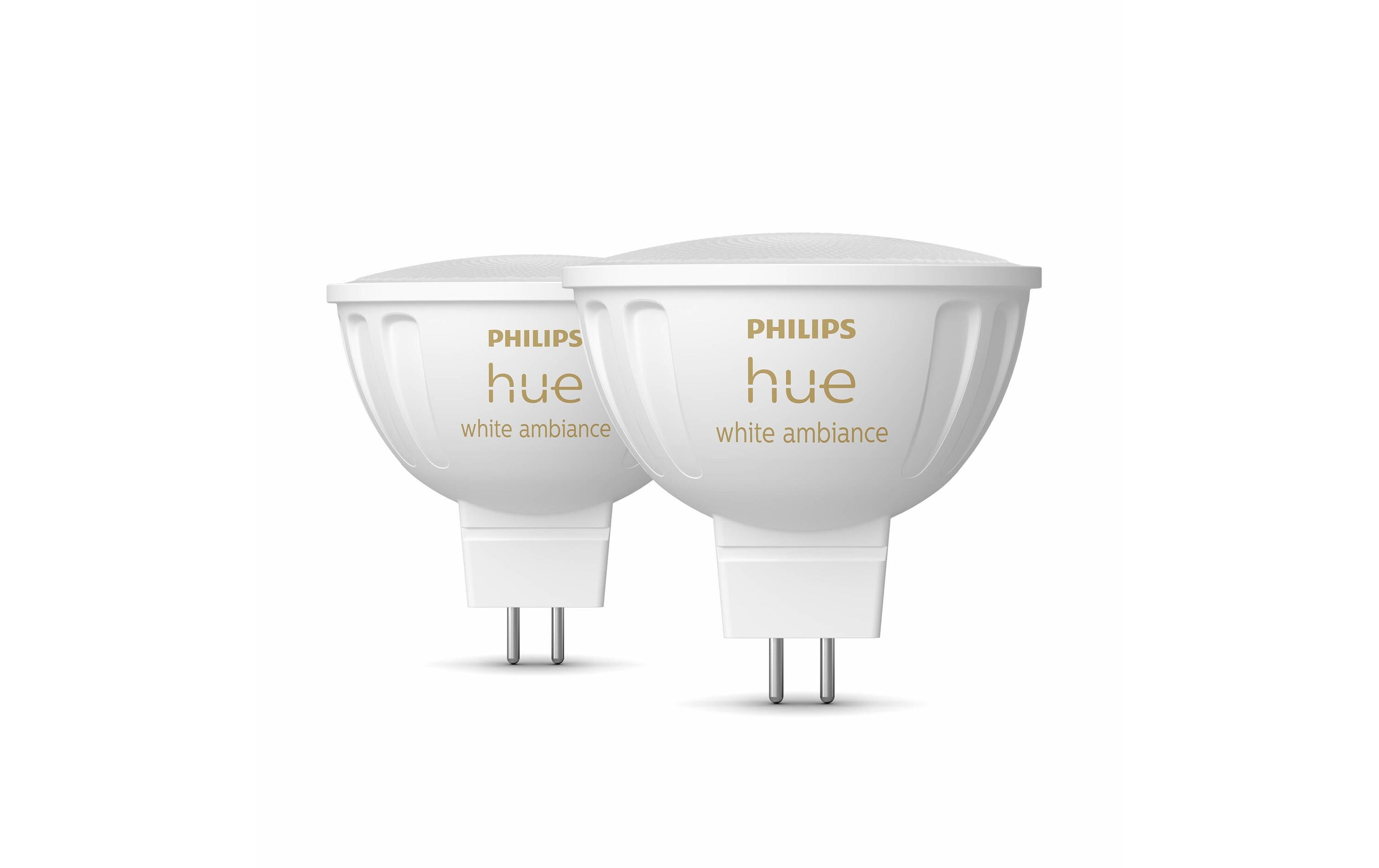 Leuchtmittel White Ambiance MR16 Doppelpack 400 lmSmartes Spot-Leuchtmittel für Leuchten mit GU5.3 Sockel