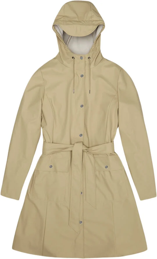 Rains Curve W Jacket W3 Sand