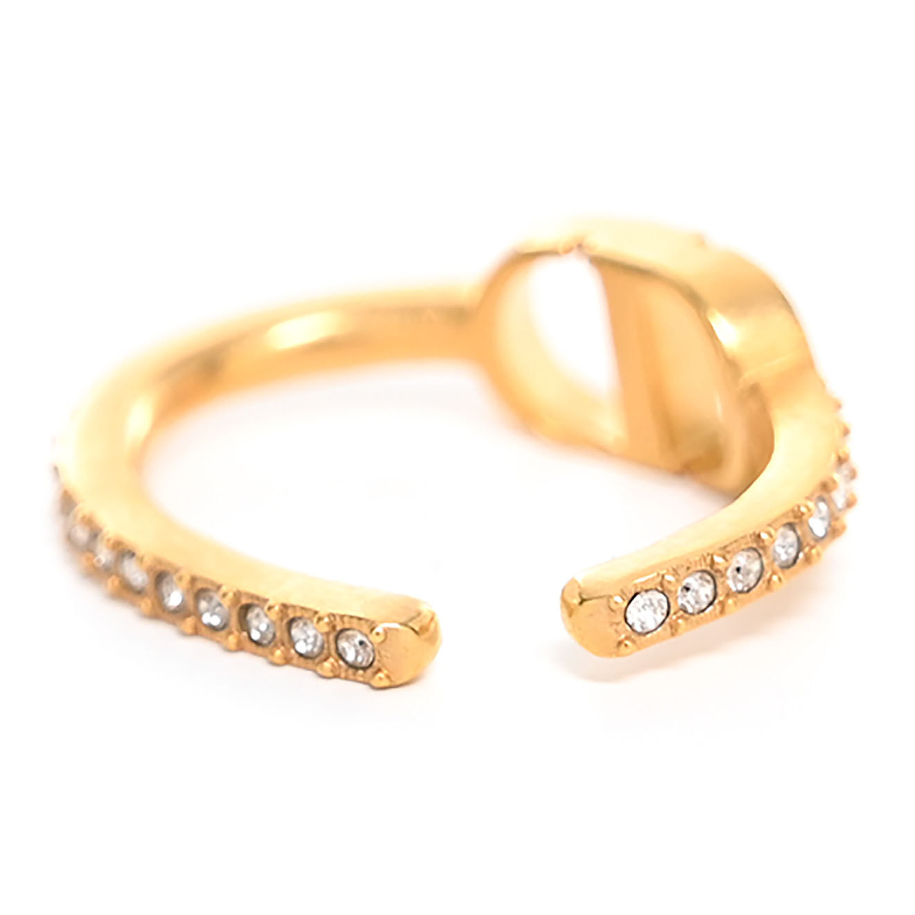 Dior Bijou d'oreille en Métal & Strass doré - Neuf avec étiquette
