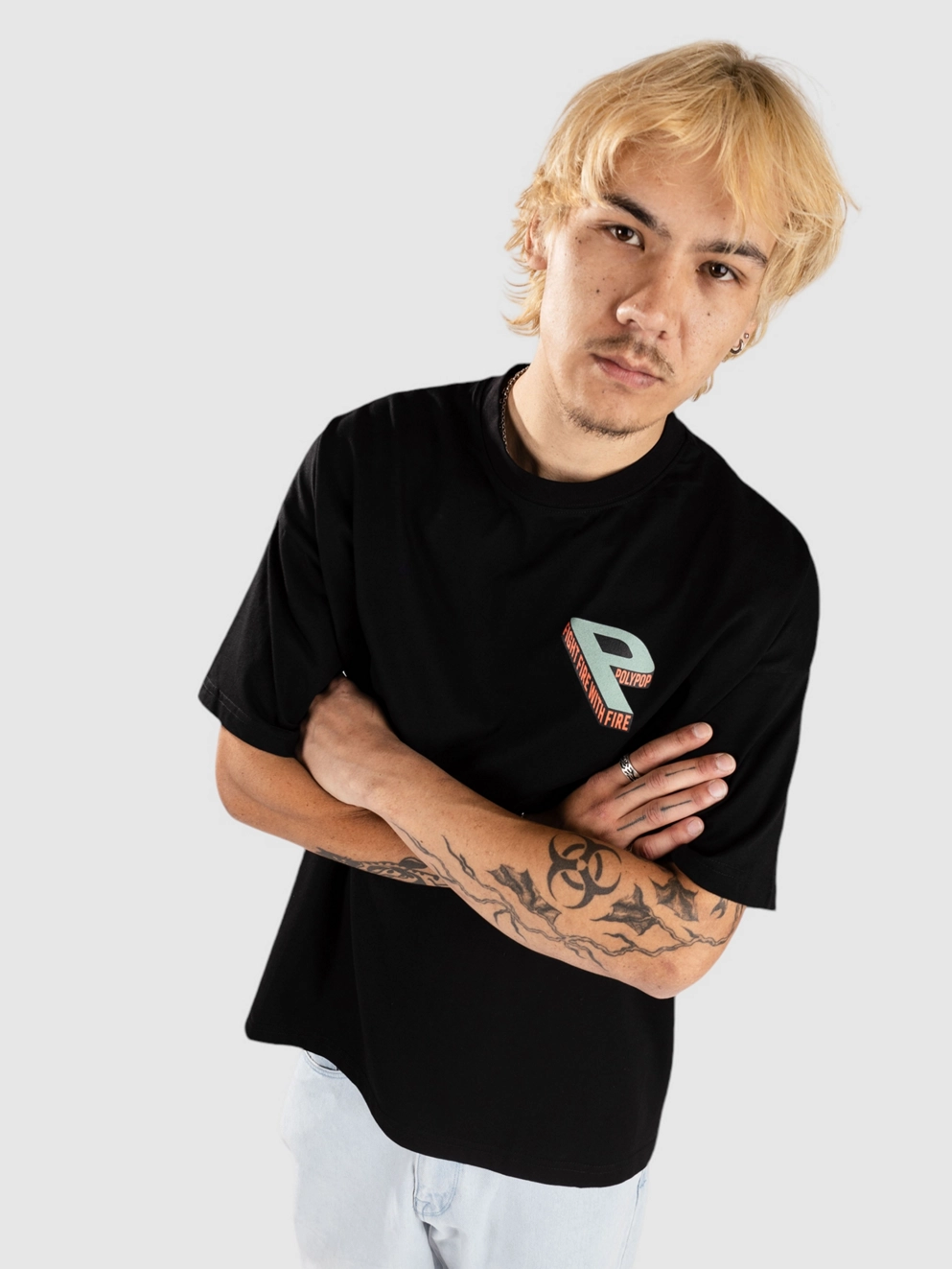 Polypop Big P T-Shirt black