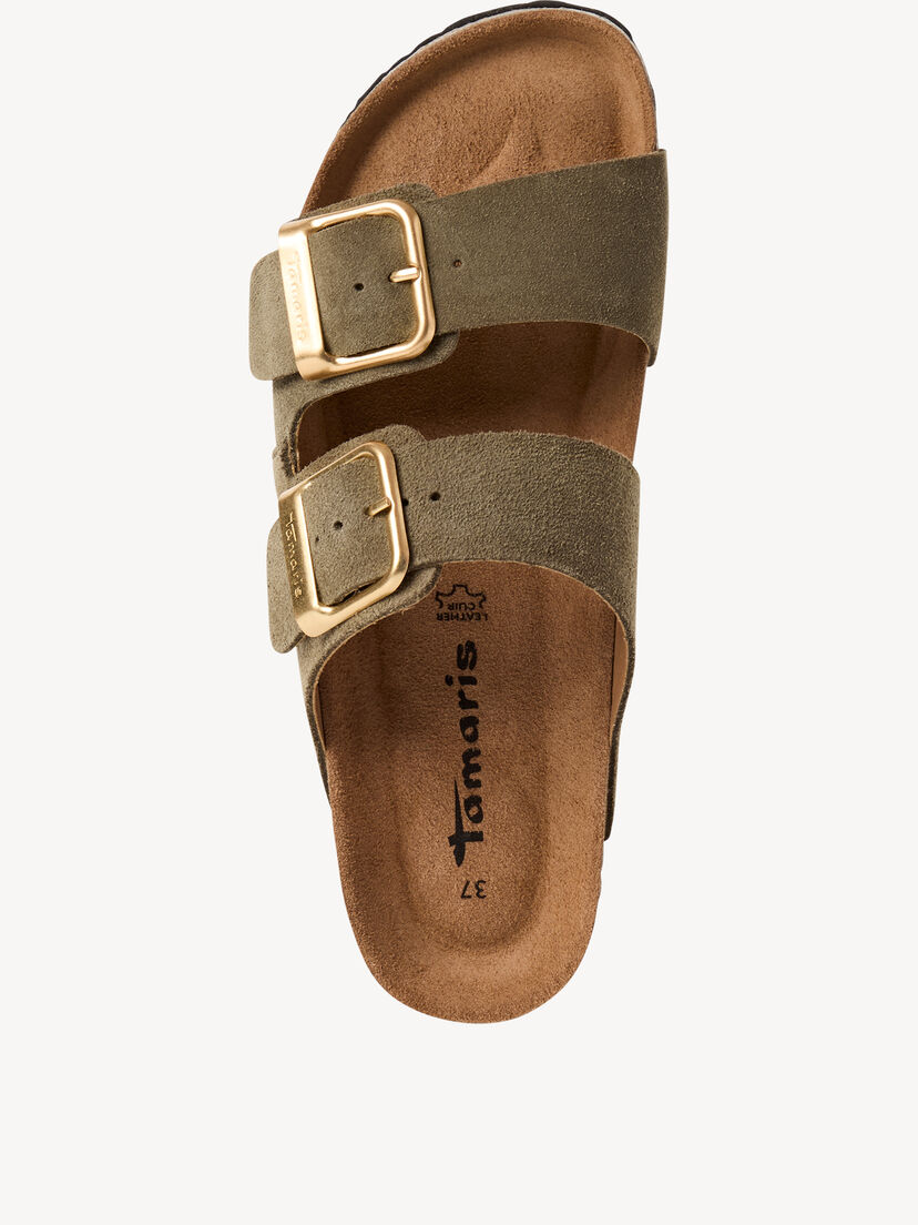 Leren Slipper - groen