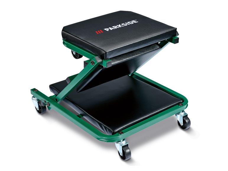 2-in-1 monteursbed en werkplaatskruk