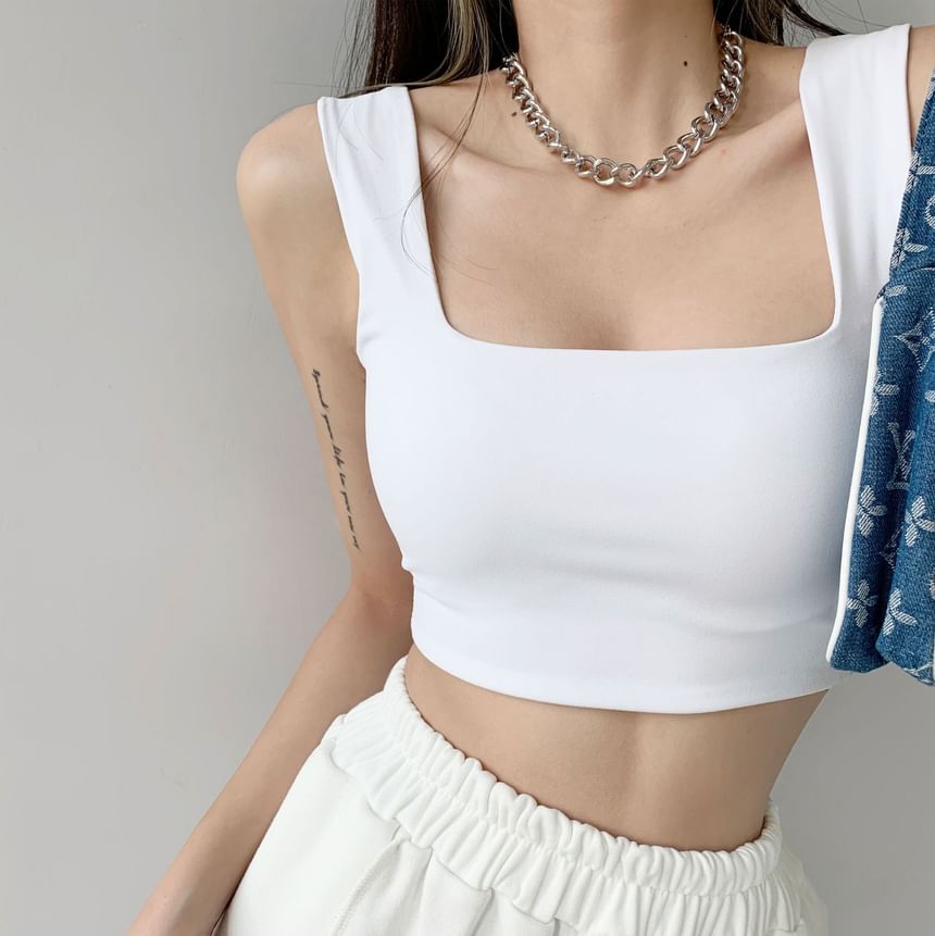 Bolgivy - Effen crop tanktop