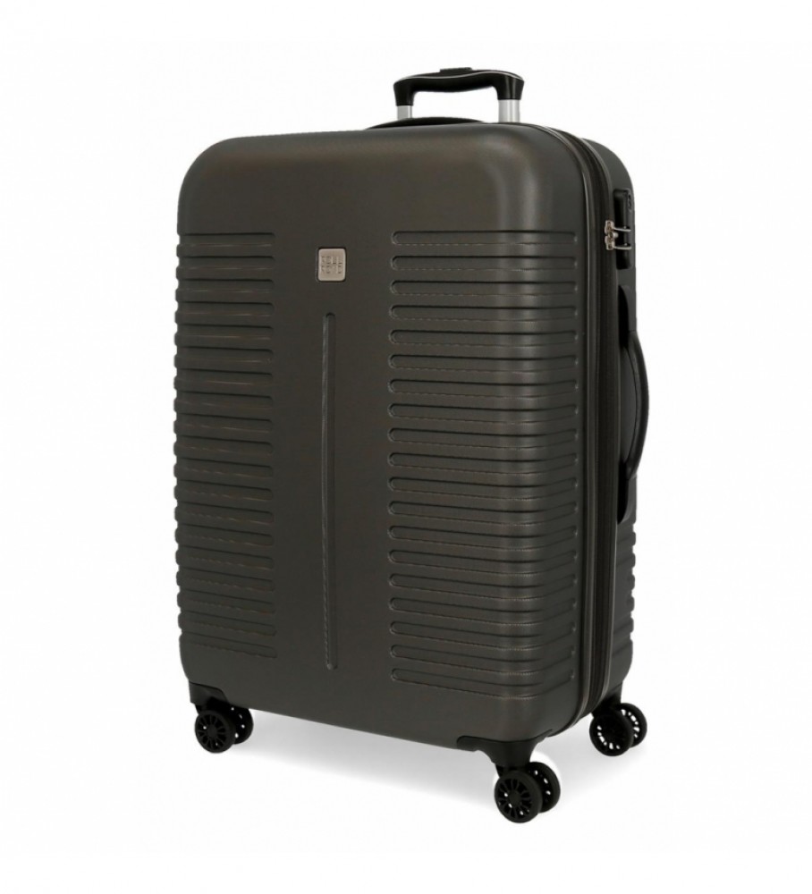 Roll Road Maleta Grande Roll Road India rgida antracita -55x80x29cm-
