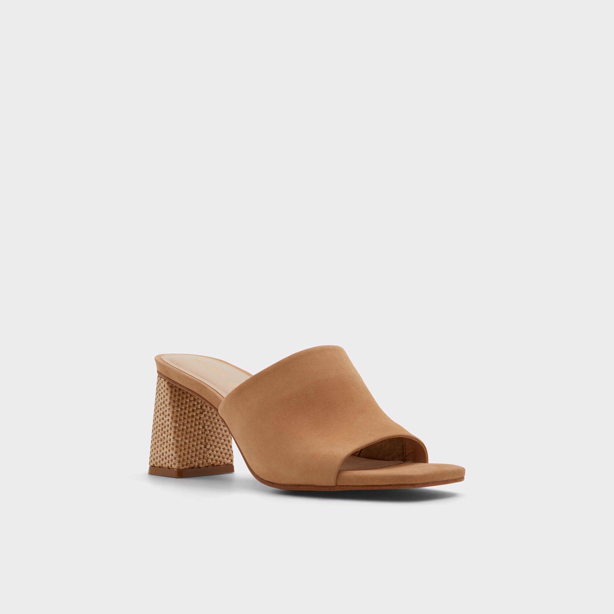 Harans Light Brown Women Heeled mules