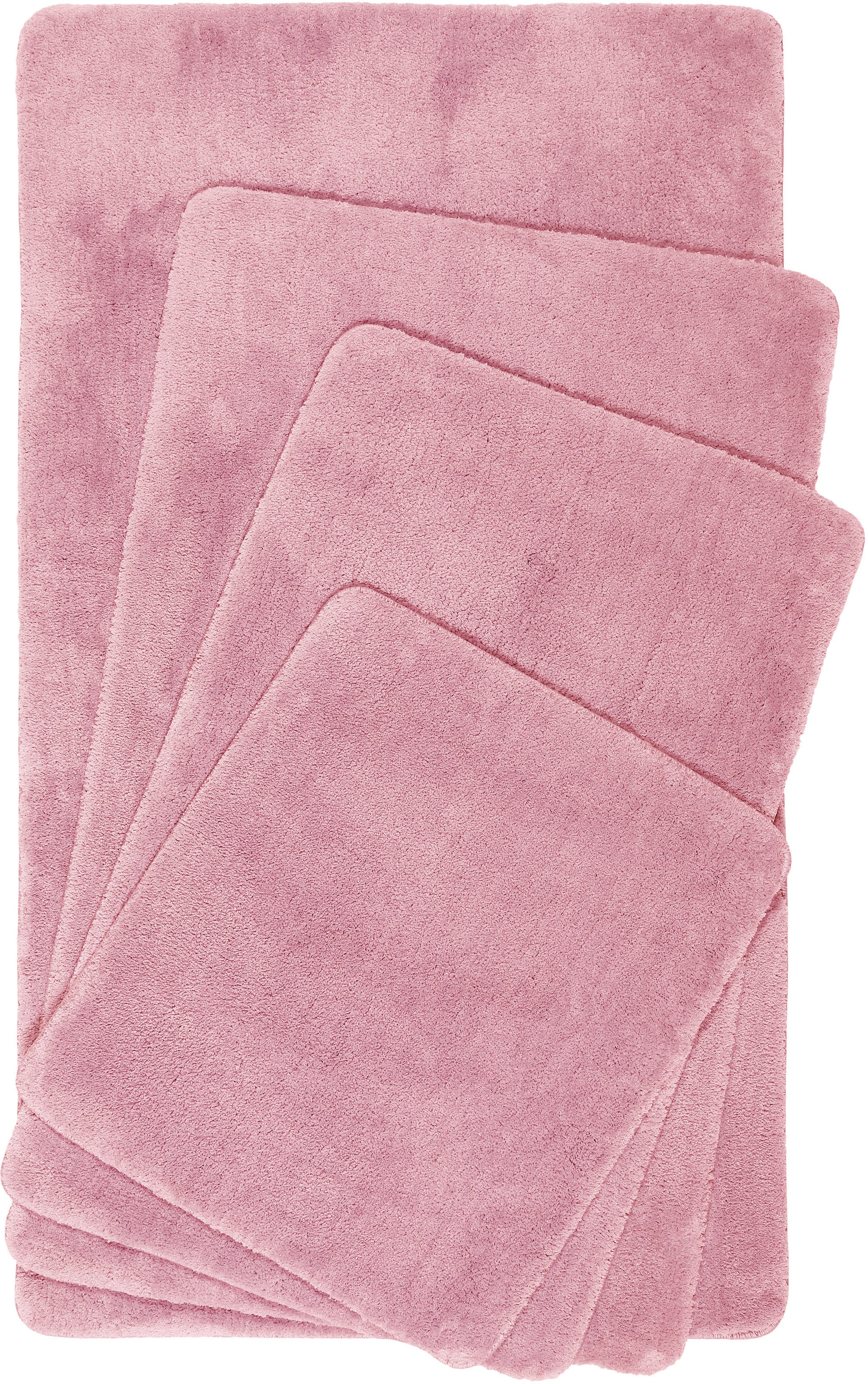 Wecon home Basics Badematte »Joris« Höhe 20 mm rutschhemmend beschichtet strapazierfähig waschbar, viele Grössen, Badezimmerteppich, uni