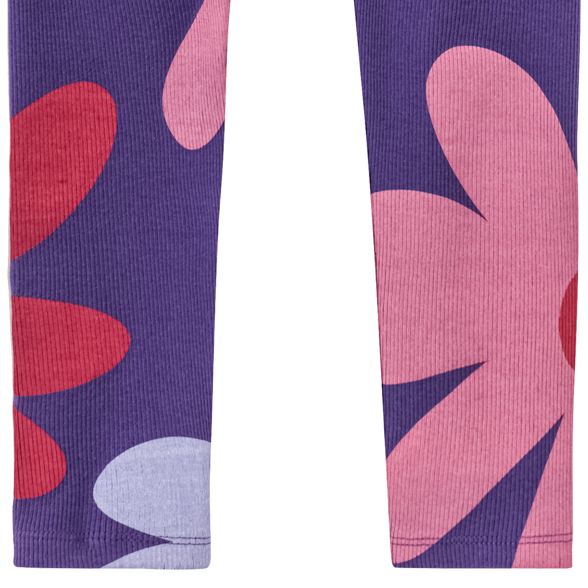 Jonas Nielsen Mädchen Leggings mit Blumen-Allover dunkellila