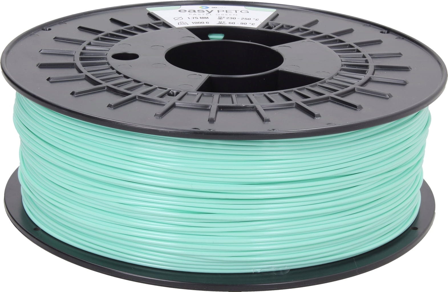 3DJAKE  easyPETG Pastellgrün, 1,75 mm / 1000 g    PETG Filament für robuste & präzise Drucke in Pastellgrün
