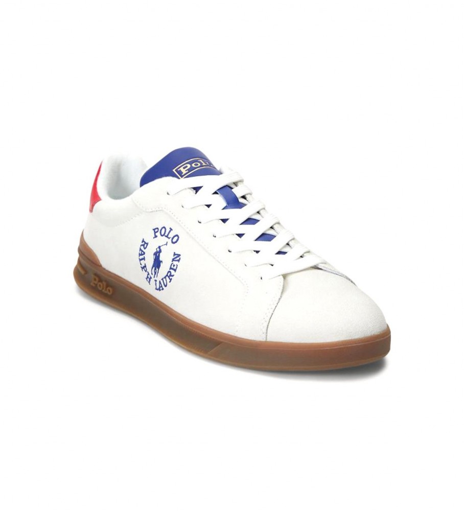 Tênis Ralph Lauren HRT de couro branco