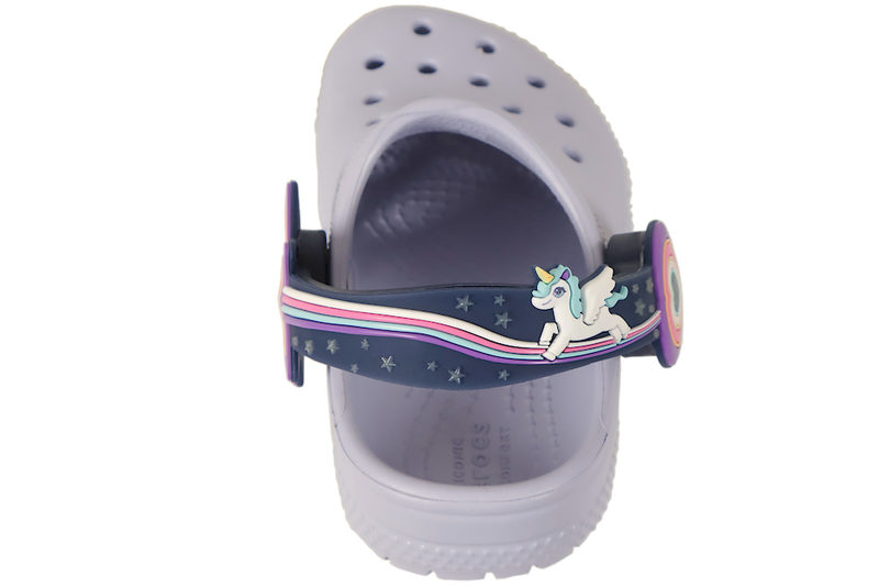 CROCS C IMAGINATION LIGHTS BKSTRPCGT CLOGS I LILLA GUMMI MED LYS