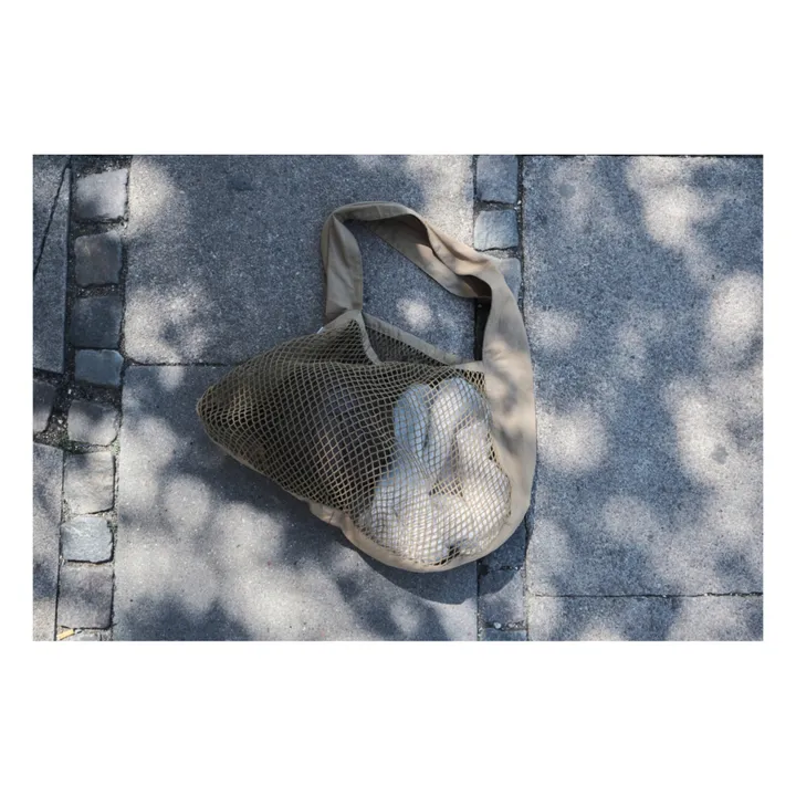 The Organic Company Sac filet porté épaule en coton bio | Vert kaki