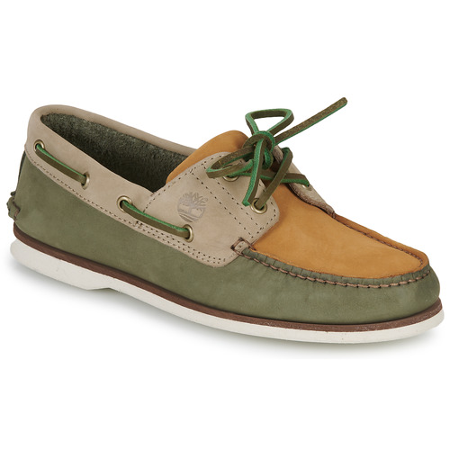 Timberland - CLASSIC BOAT 2 EYE - Gris / Marron / Blanc