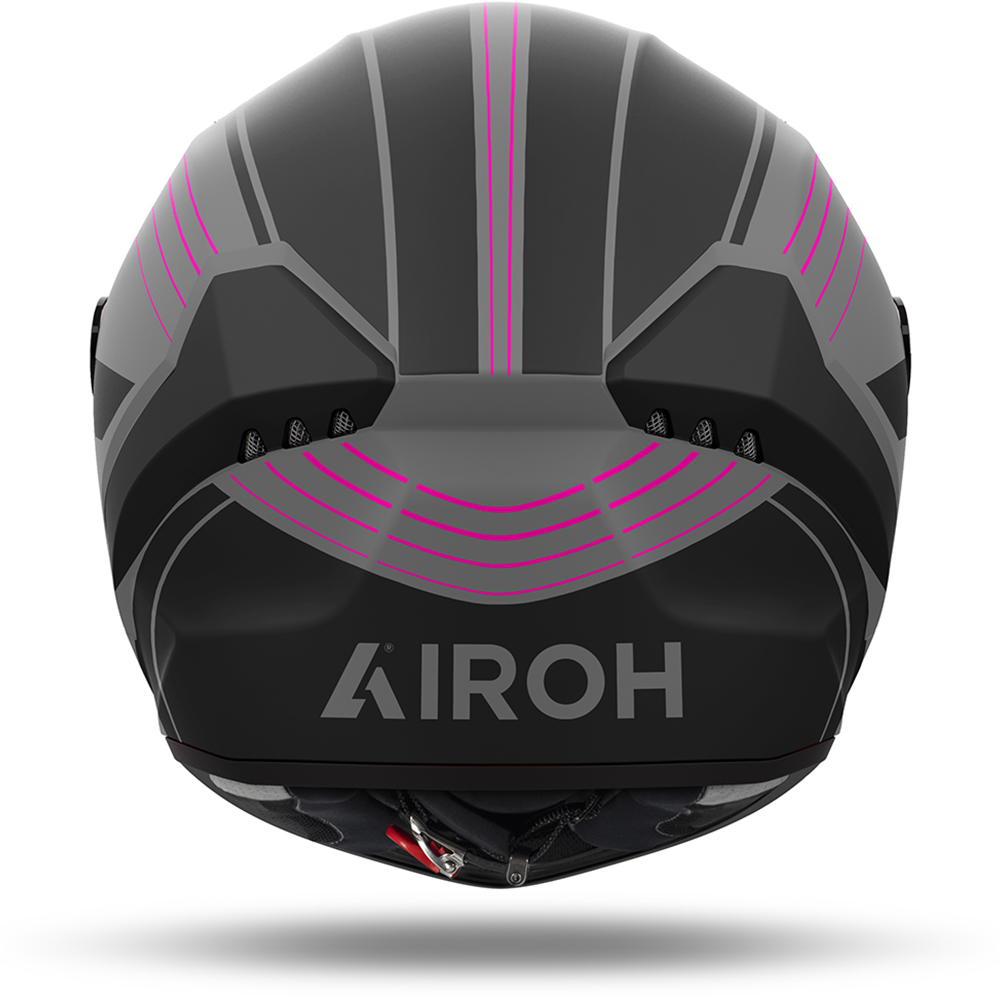 Airoh - Casque Connor Achieve Gris / Noir / Rose / Mat