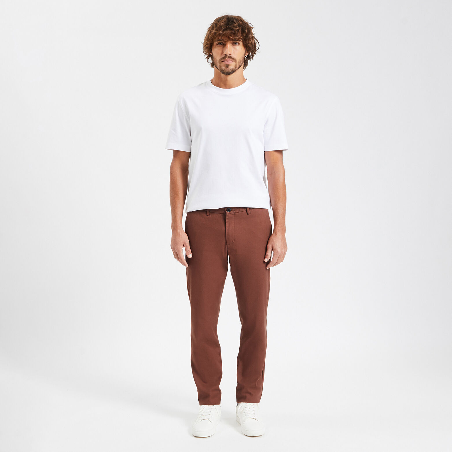 Pantalon chino slim urbain 'le parfait by JULES' Rouge