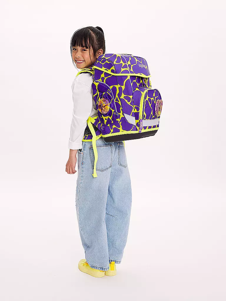 ERGOBAG Schultaschen Set 6tlg CUBO Light Lumi - SuBärkraft  lila