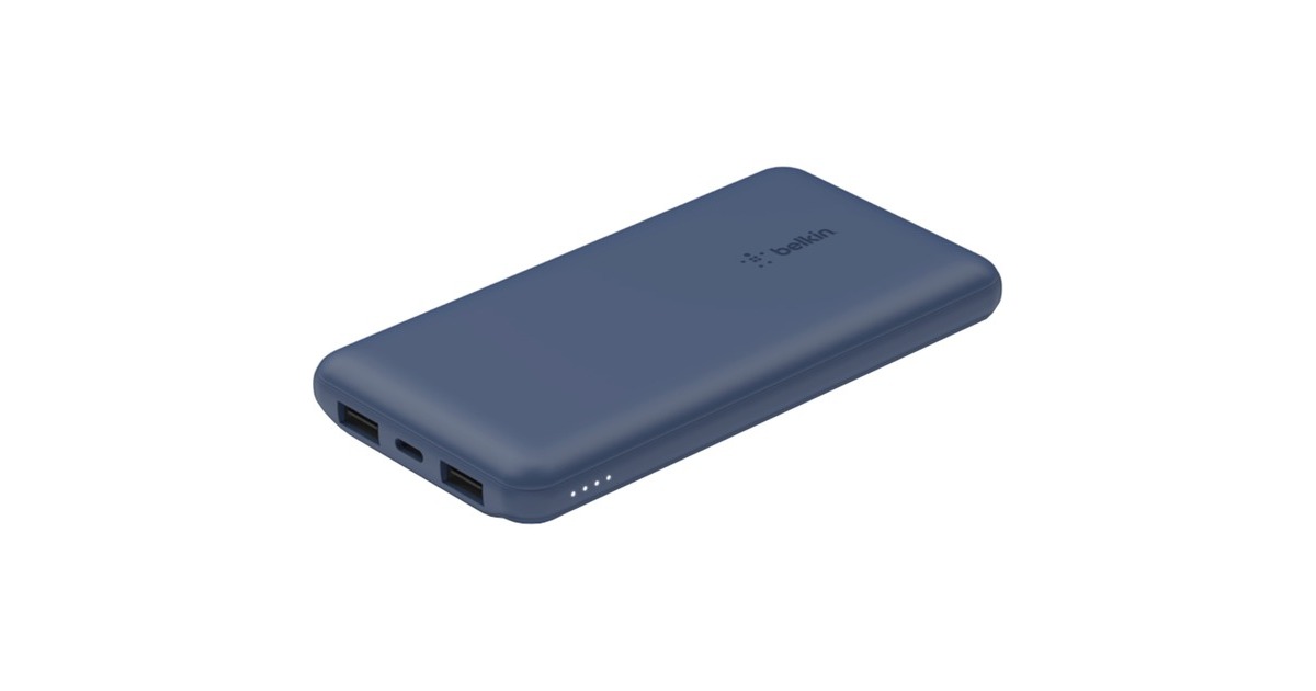 BelkinBoostCharge 3-poorts 10.000 mAh - 15 W powerbank  (Blauw)