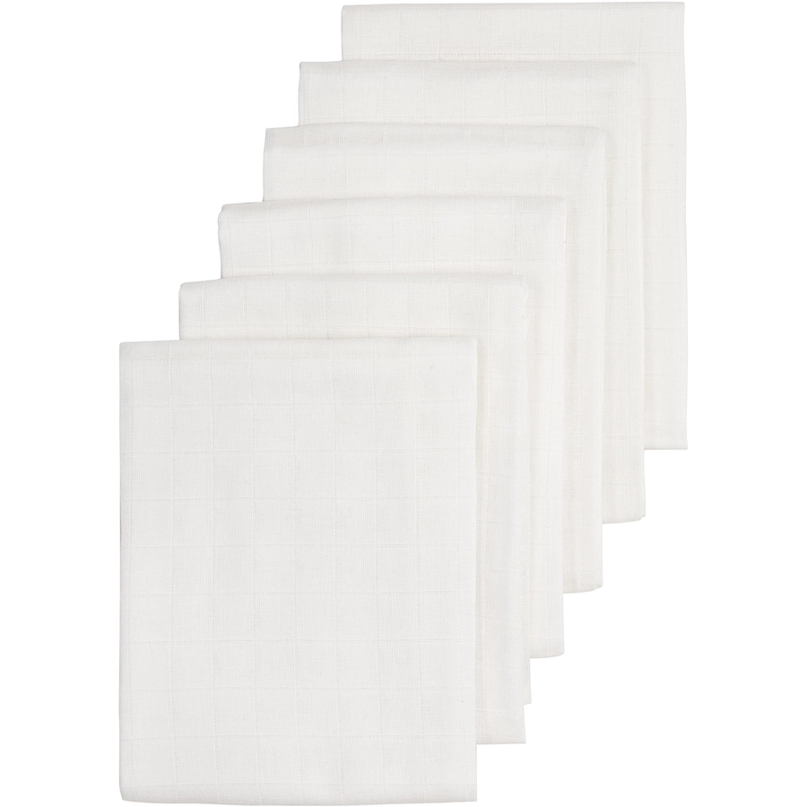 Meyco Mullwindeln 6er-Pack weiß 70 x 70 cm