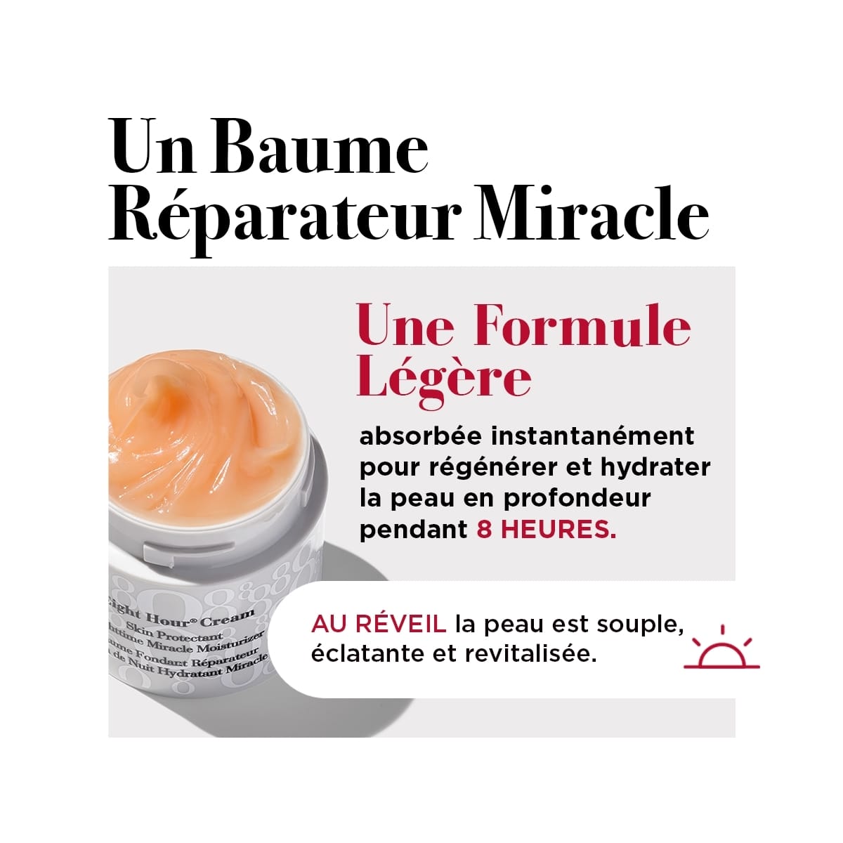 Elizabeth Arden Eight® Hour Cream Baume Fondant Réparateur Soin de Nuit Hydratant Miracle