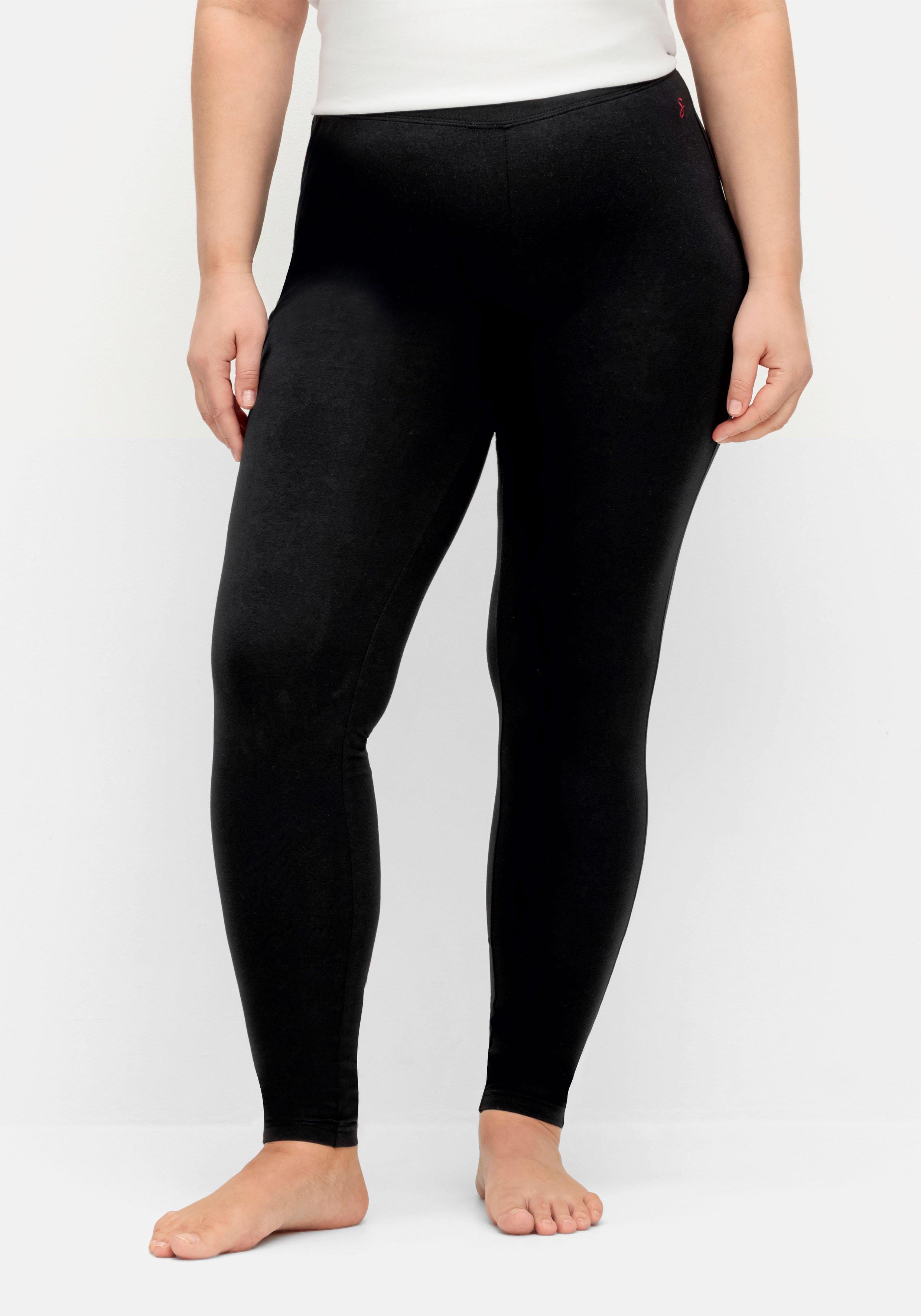 Doppelpack Leggings, mit Stretchbund