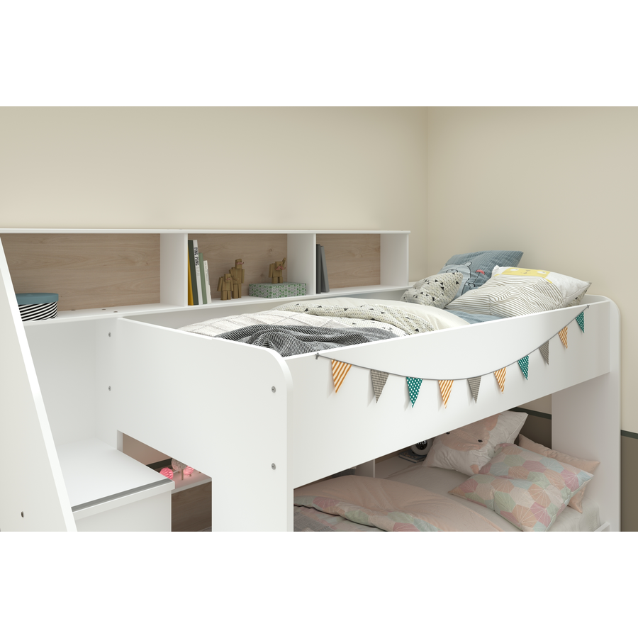 Parisot Etagenbett mit Schubkasten Bibop 1 Jackson-Eiche Jackson-Eiche