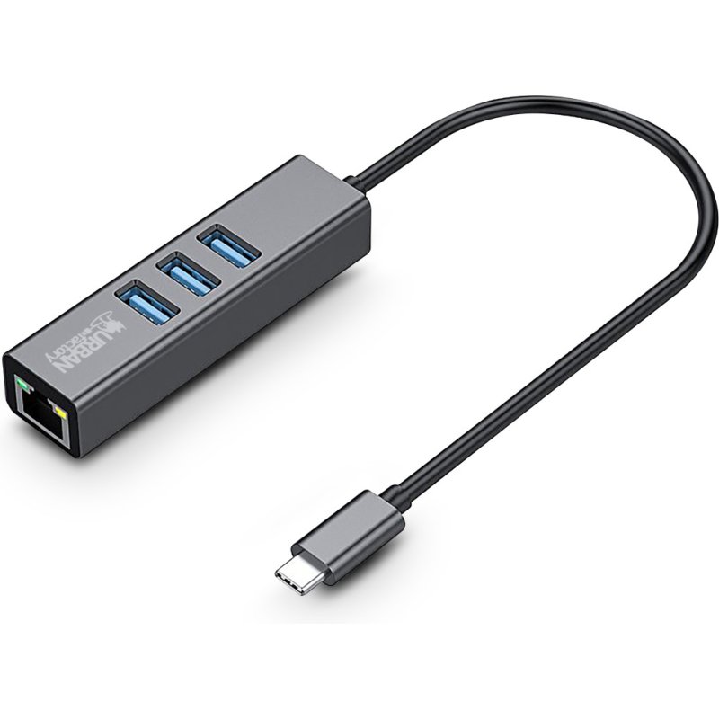 Urban Factory TCM02UF station d'accueil USB 3.2 Gen 1 (3.1 Gen 1) Type-C Argent