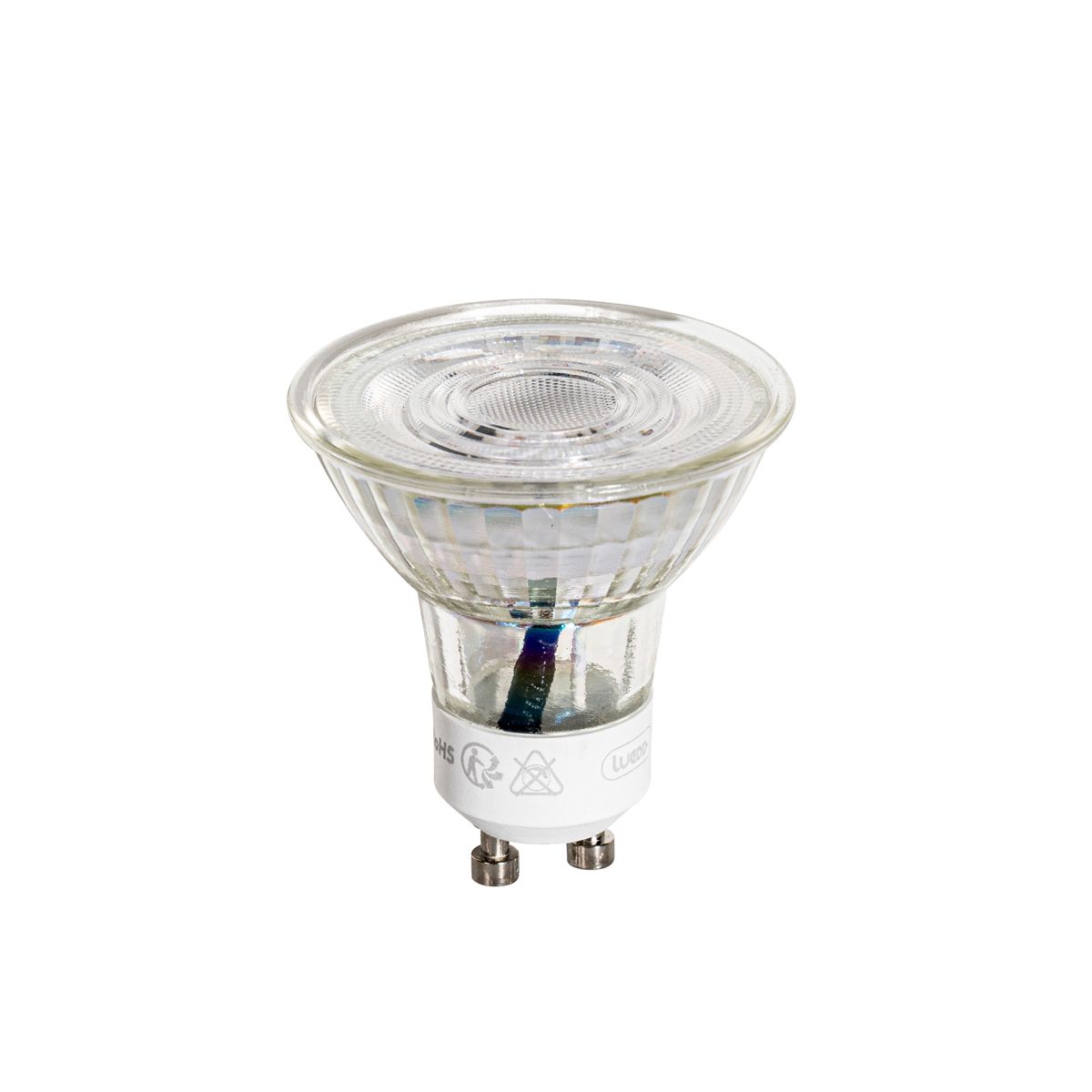 Set van 5 GU10 50mm LED lampen helder 3W 200 lm 2200K