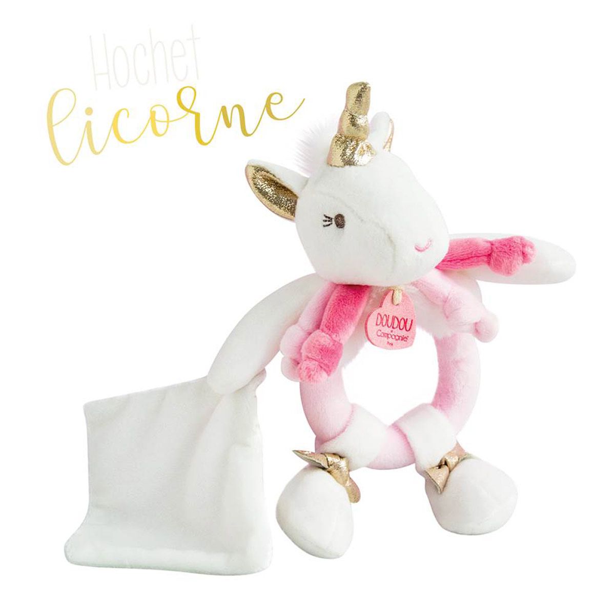 Doudou Hochet Licorne