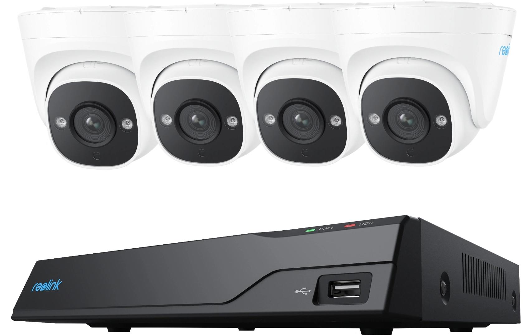 Überwachungsset NVS8-5MD4 Dome, inkl. 2TB Harddrive<br>8-Kanal PoE-Überwachungskamerasystem inkl. 4x 5MP Bullet Kameras (B500) & 2TB Harddrive