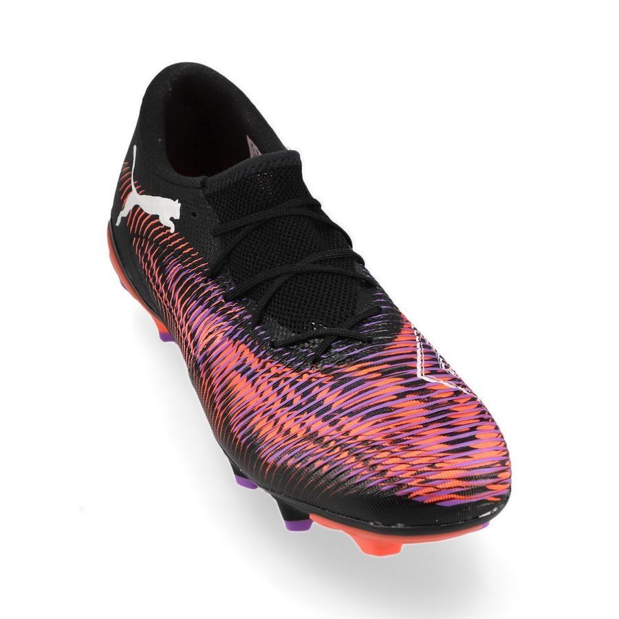 PUMA Future 8 Match Low FG/AG Unlimited - Noir/Blanc/Glowing Red