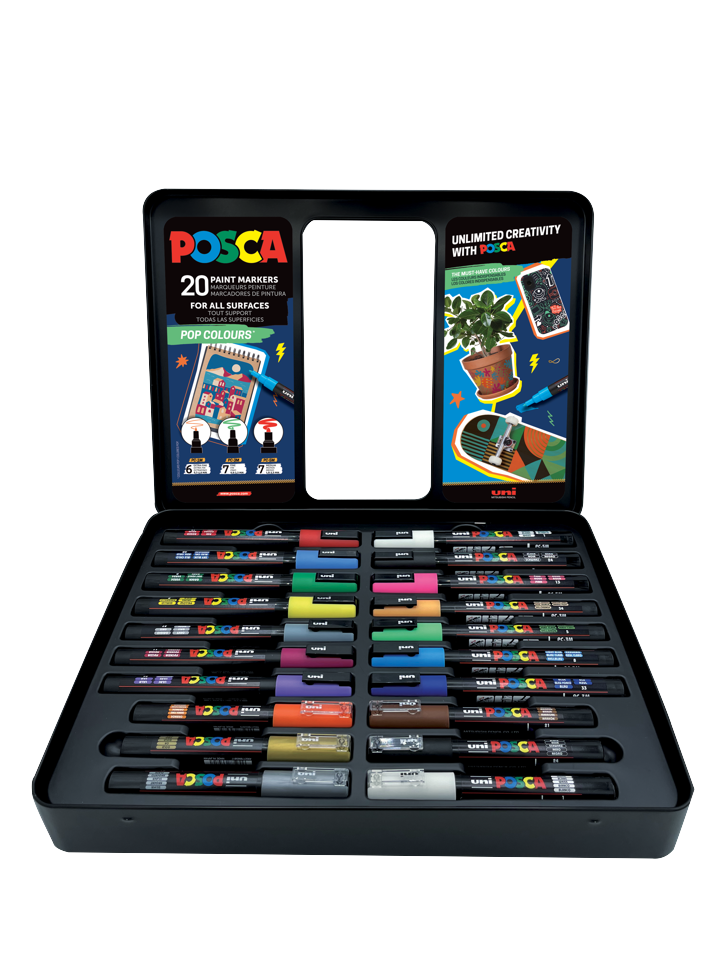 Posca - Metal Tin Pop Colours - (401535)