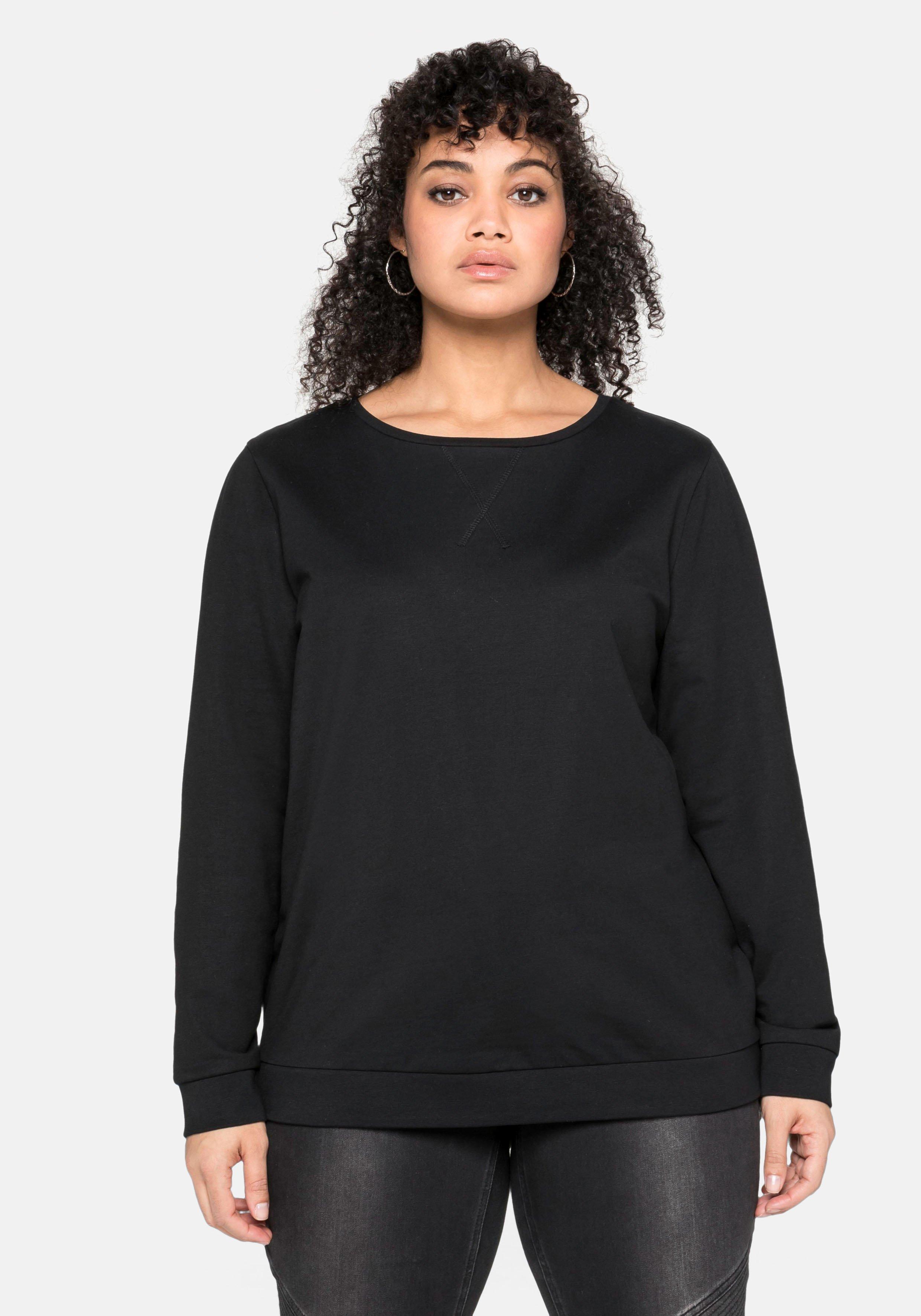 Sweatshirt mit seitlichen Reißverschlüssen