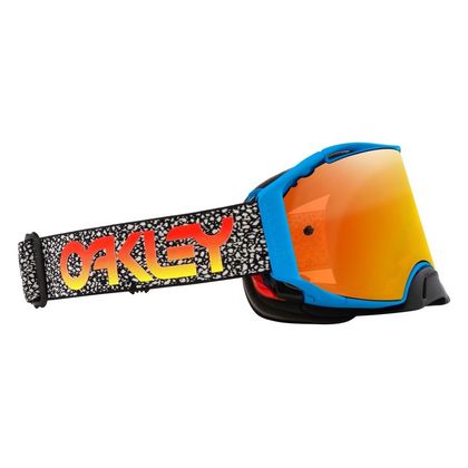 Masque cross Oakley AIRBRAKE MX BLUE CRACKLE ECRAN IRIDIUM 2024 - Bleu