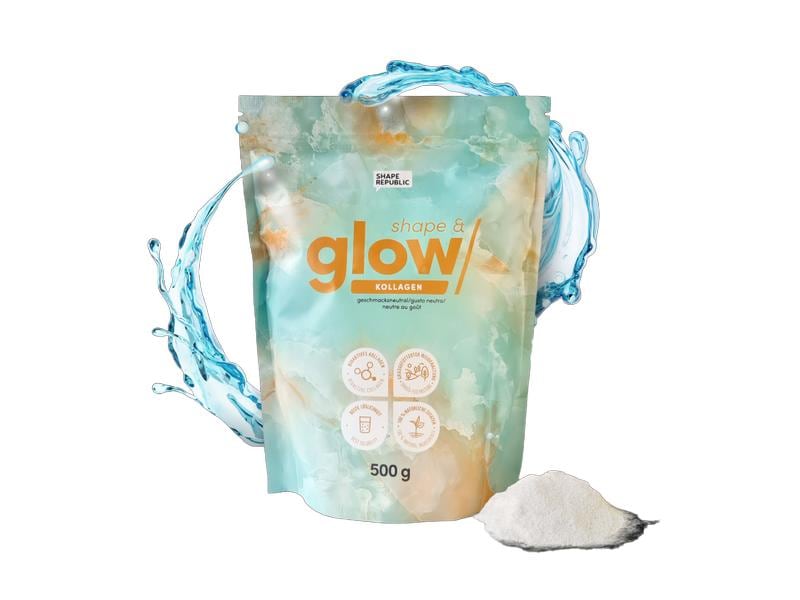 Shape Republic Shape & Glow Kollagenpulver 500 g Kollagen-Pulver für Haut und Haare
