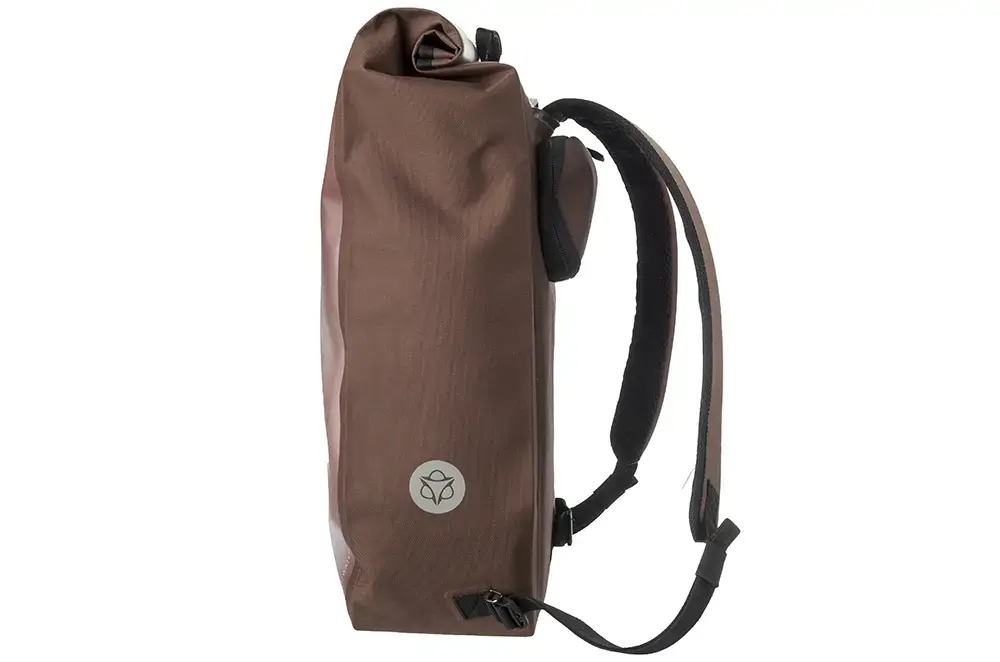 AGU Clean Single Shelter Click'nGo Large 21L Fietstas/Rugzak Bruin